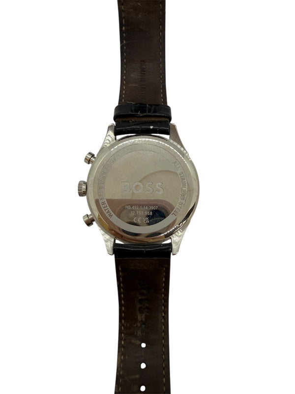 Hugo Boss Montre Homme Classique Quartz Cuir Très Bon Etat