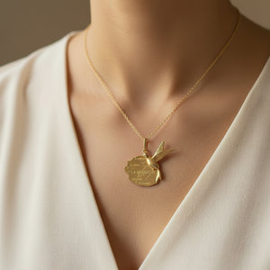 Pendentif Or Jaune Réunion Tête d'Aigle 18K