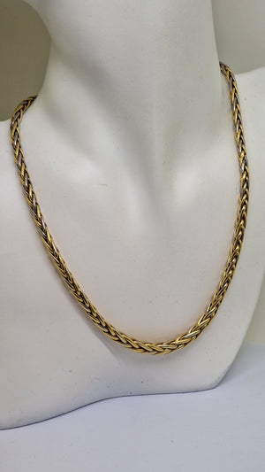 Collier Maille Palmier 2 Ors 18 K - 19,07 Grs