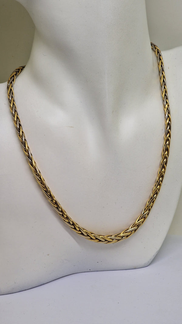 Collier Maille Palmier 2 Ors 18 K - 19,07 Grs