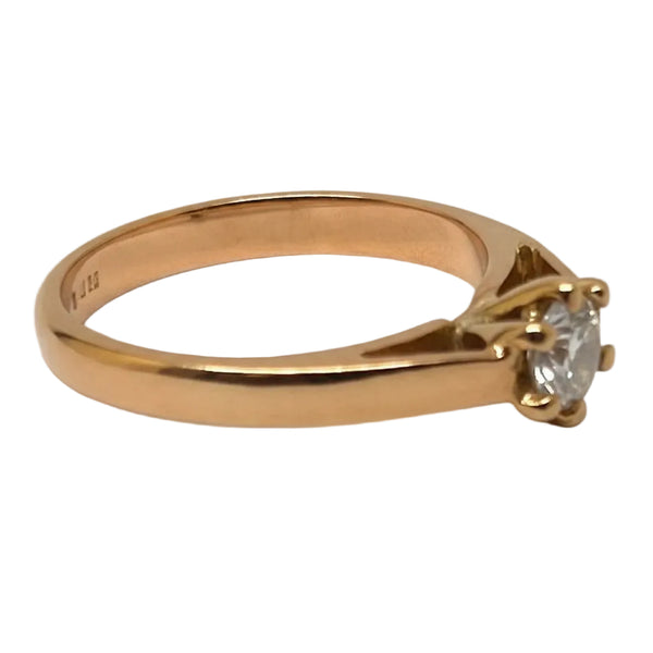 Solitaire Or Jaune 18 carats, Diamant