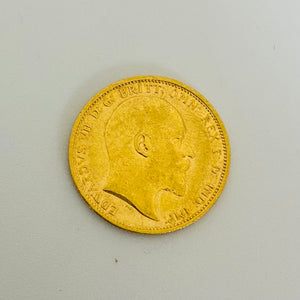 Pièce en or Edward VII de 1904 en très bon état