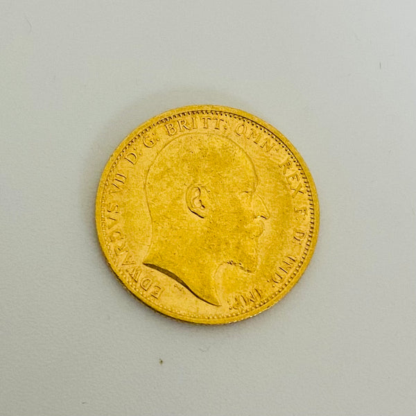 Pièce en or Edward VII de 1904 en très bon état