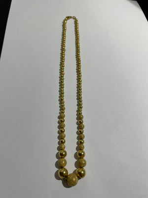 Collier Ras du Cou en Or Jaune 18K Maille marseillaise