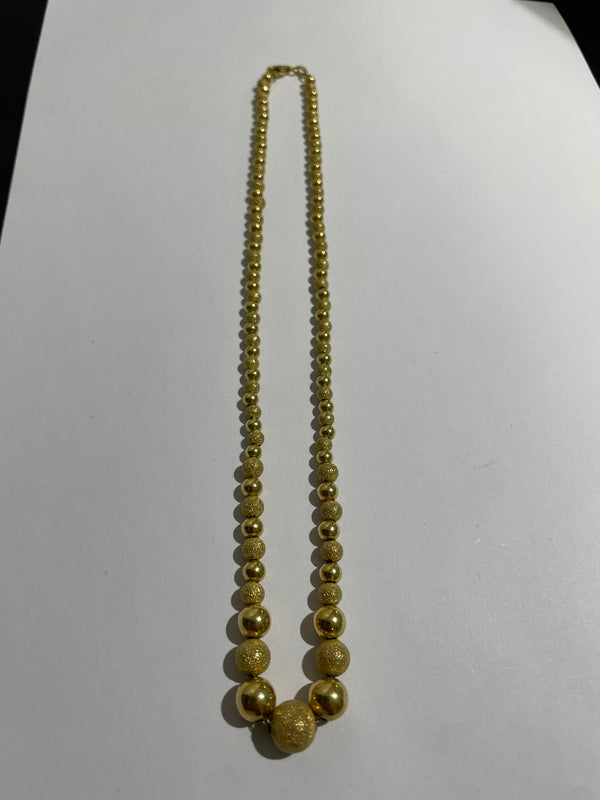 Collier Ras du Cou en Or Jaune 18K Maille marseillaise