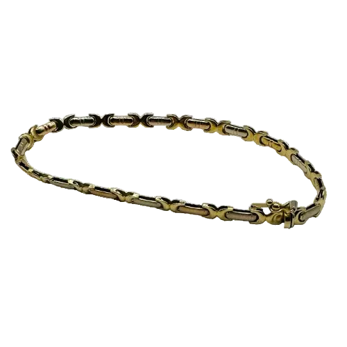 Bracelet Maillon 3 Ors - 7.81G
