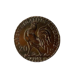 Pièce 20 Francs Coq Marianne en Or Jaune 22K - 6.42G