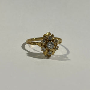 Bague en or jaune 18 K - Taille 53 - 2.81 G