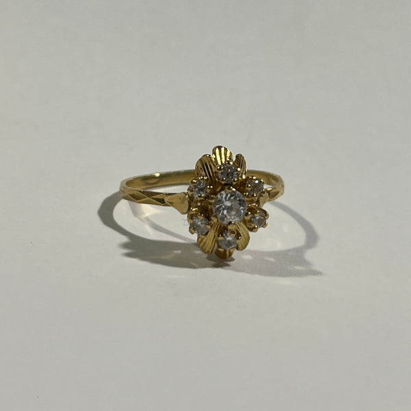 Bague en or jaune 18 K - Taille 53 - 2.81 G
