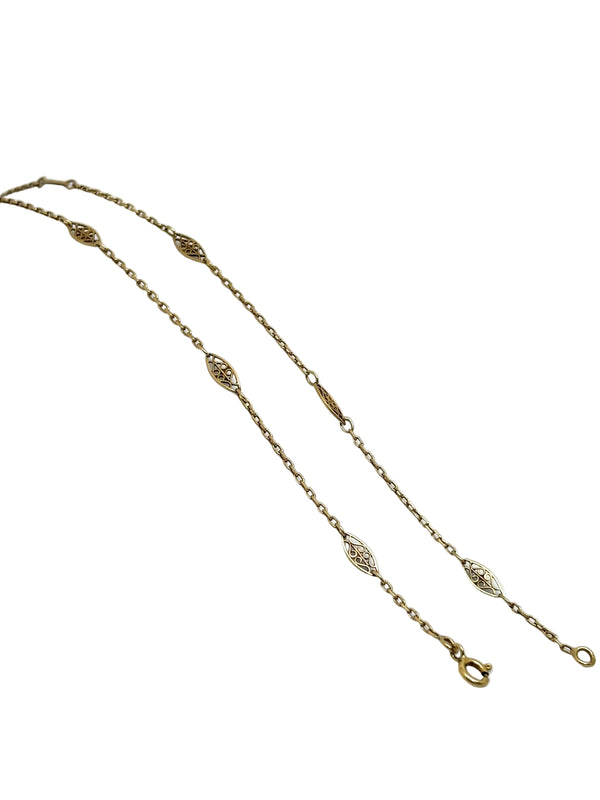 Collier Matinée en Or Jaune 18k - 5.44Grs