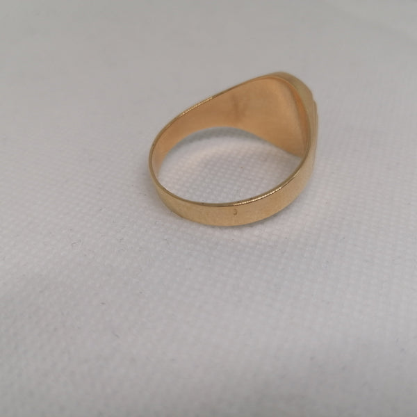 Chevalière en or jaune 18K Taille-77