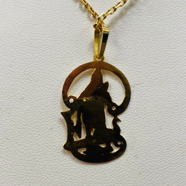 Pendentif Muruga en Or Jaune 18K symbole spirituel