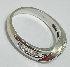 Bague en Or Blanc 18K - Taille 56 - 4.4 G