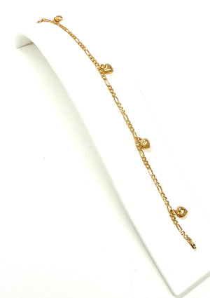 Bracelet Breloque Or Jaune 18k Poids-2.15 Grs