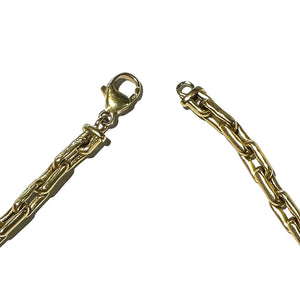 Collier maille trombone en or jaune 18 carats