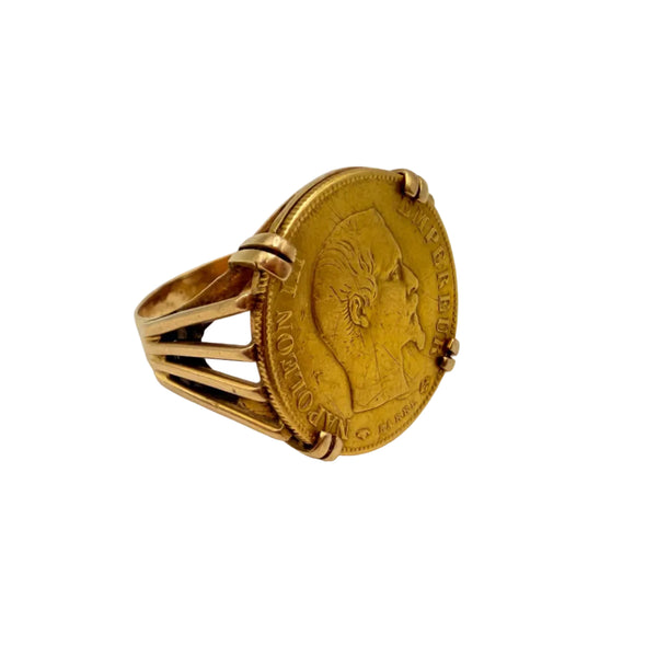 Bague en Or Jaune 18K - Taille 53 - 6.75G