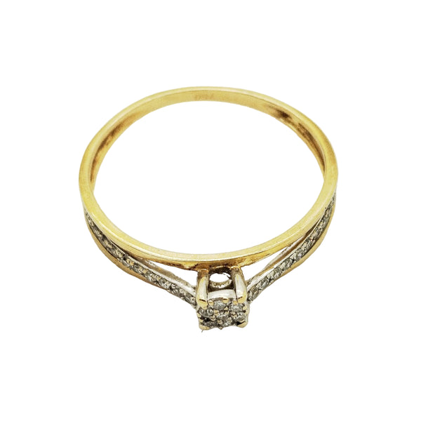 Bague solitaire en Or jaune - Taille 52 - 1.56G