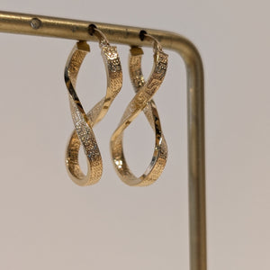 Boucles d'oreilles créoles en or jaune 18K - 2.06gr