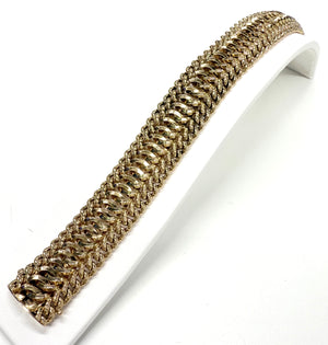 Bracelet Or Jaune Maille Américaine 750/1000 (18k) - Très Bon Etat