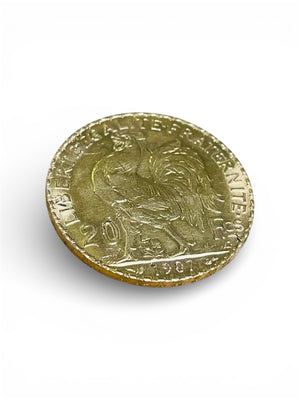 Pièce 20 Francs Or jaune 22K - 6.42 Grs