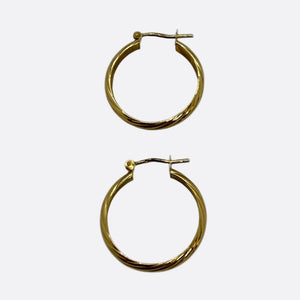 Boucles d'oreilles créoles en or jaune 18k - 1.64 G