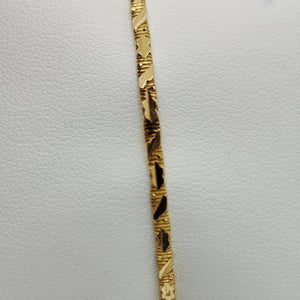 Bracelet jonc en or jaune 18K - 6.39g
