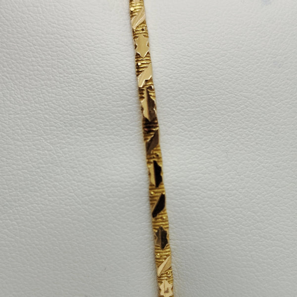 Bracelet jonc en or jaune 18K - 6.39g