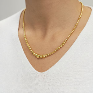 Collier Matinée Or Jaune 750 Perles d'or