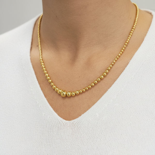 Collier Matinée Or Jaune 750 Perles d'or
