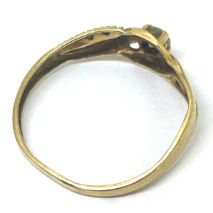 Solitaire en Or Jaune 18K avec Oxyde de Zirconium - T 51.5 - 1.14gr