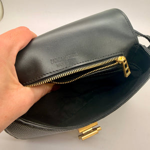 Sac à main Zadig et Voltaire en cuir noir croco