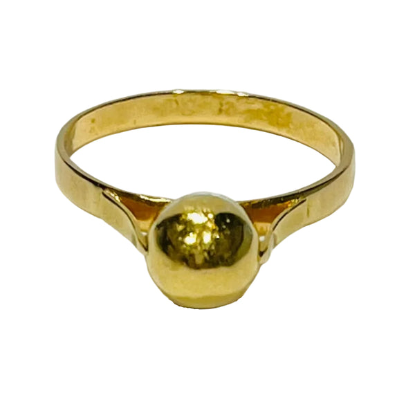 Bague en Or Jaune Tête d'Aigle 18k