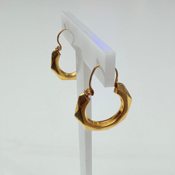 Créoles en or jaune 18 K - 1.29 G