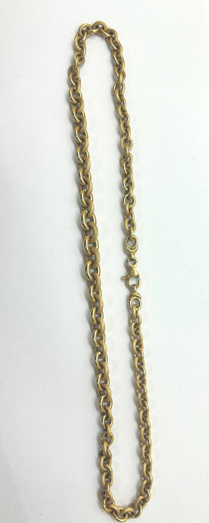 Collier Ras du Cou en Or Jaune 18 K