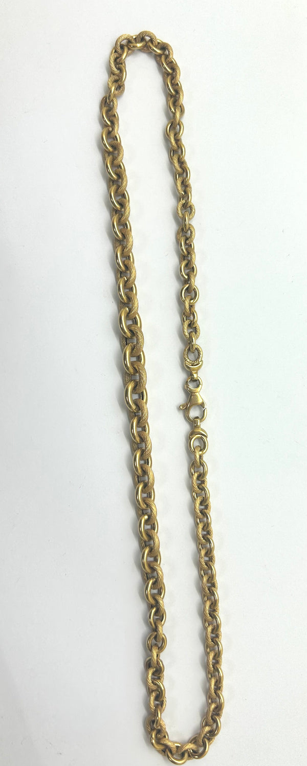 Collier Ras du Cou en Or Jaune 18 K