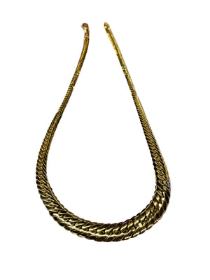 Collier maille anglaise en Or Jaune 18k - 17.89 Grs