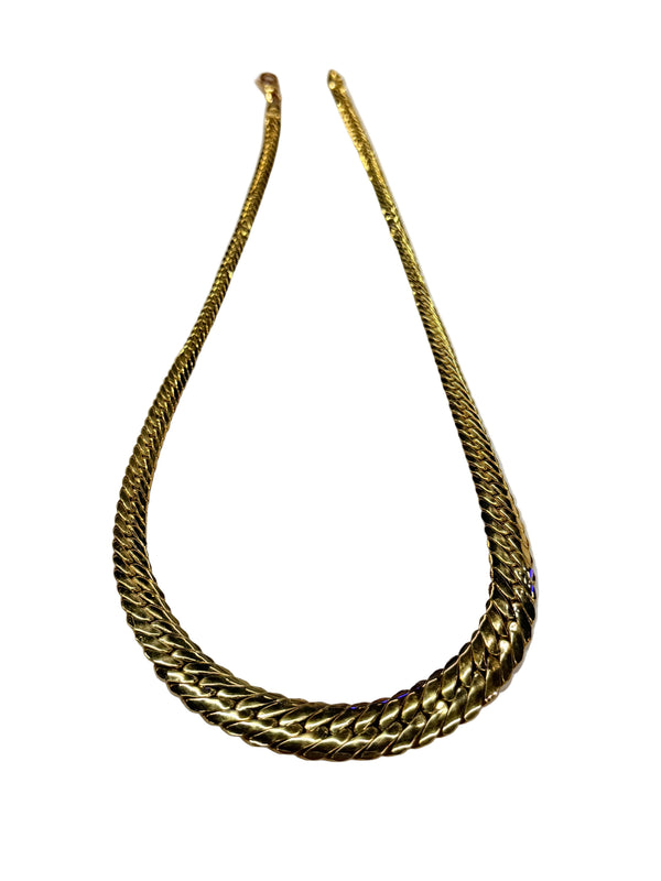 Collier maille anglaise en Or Jaune 18k - 17.89 Grs
