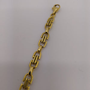 Bracelet Maillon Marine en Or Jaune 18K 13.81 Grs