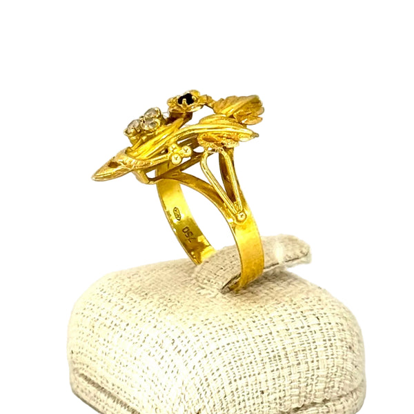 Bague en Or Jaune 18K - Taille 55 - 4.16G