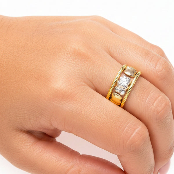 Bague en 3 Or 18K - Taille 52 - 3.88 Grs