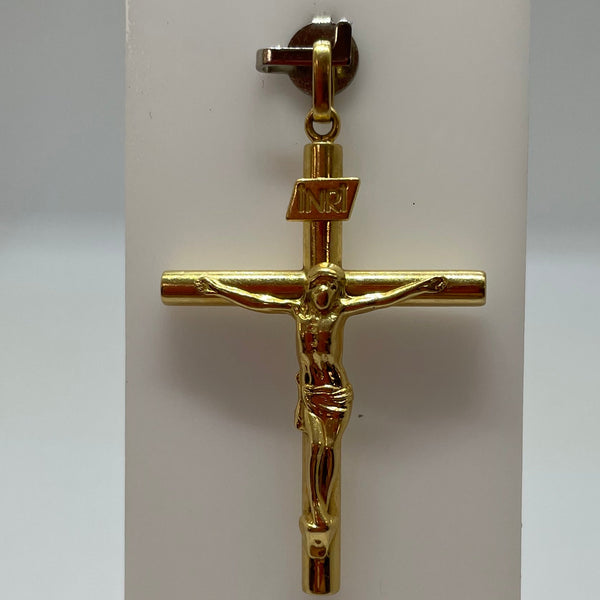 Pendentif Croix Or Jaune 18 Carats Poids-1.30 Grs