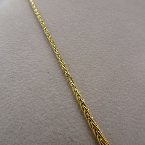 Collier or maille palmier en chute