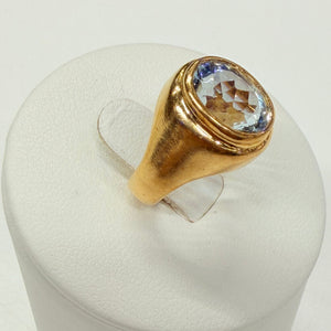 Bague Chevalière en Or jaune 18k - 6.89 G - Taille : 44