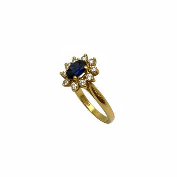 Bague Marguerite Or Jaune 18K - 2.75 G - T 54