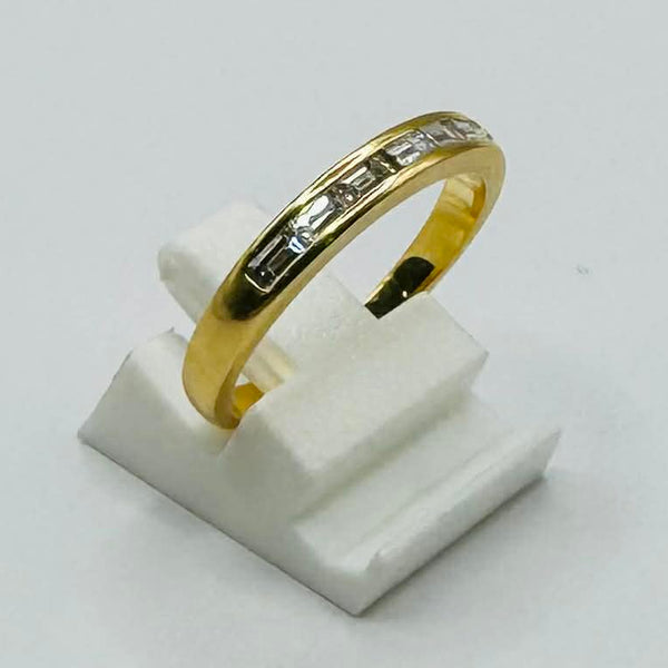 Bague en or jaune 18K - Taille 57 - 4.02 G