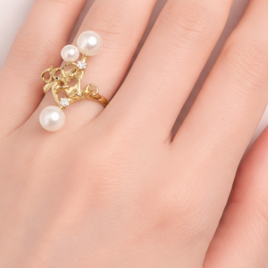 Bague ancienne en or jaune 18 K - Taille 51
