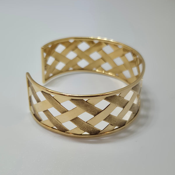 Bracelet manchette en Or Jaune 18K 16.66g