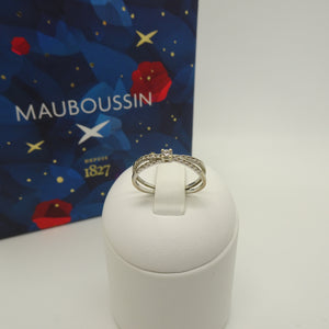 Bague Signée Mauboussin en Or Blanc avec Diamants - T 54