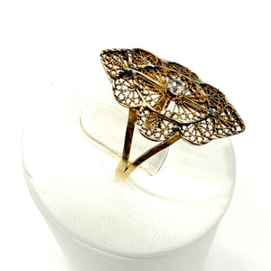 Bague en Or Jaune 18k - Taille 62