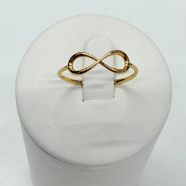 Bagues infini en or jaune 18k